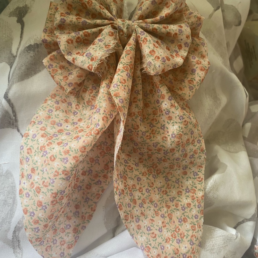 Floral Bow Hair Accessory